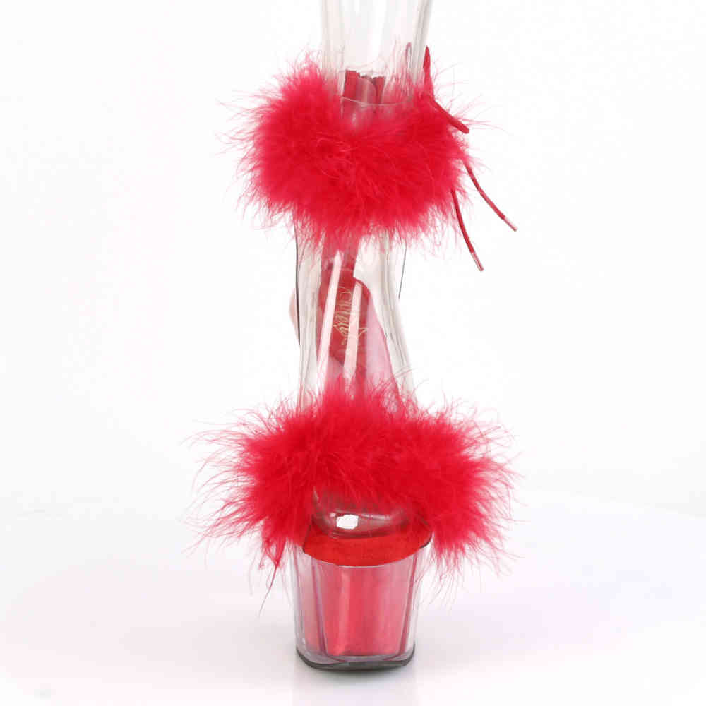 Pleaser - ADORE724F Ankle strap sandal, Pole dance shoes - Pole dance shoes - Red
